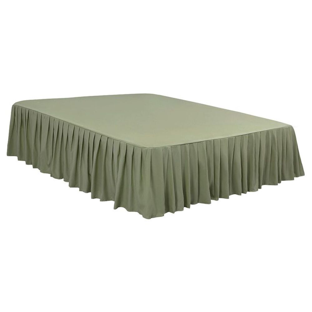 Elegant Green Bed Skirt